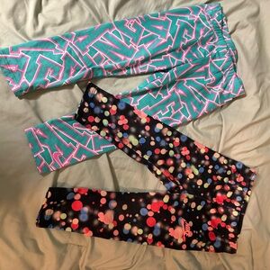 Nike Teal and Pink Dri-FIT Leggings